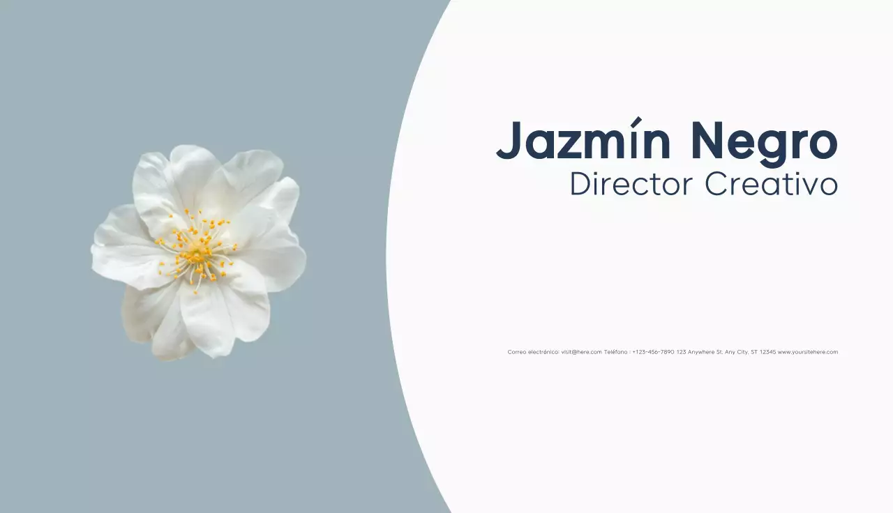 tarjeta de visita minimalista gris