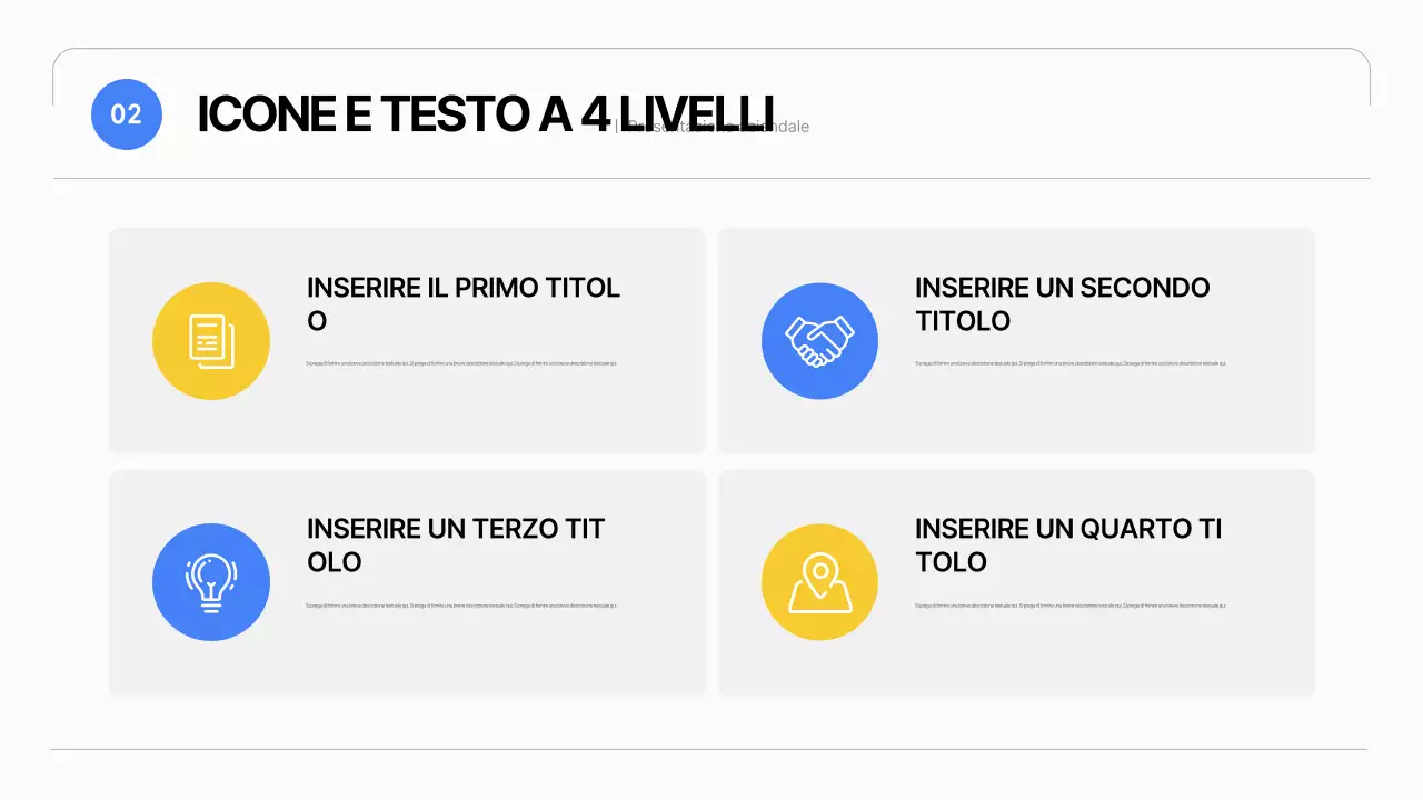 Un semplice business plan in bianco