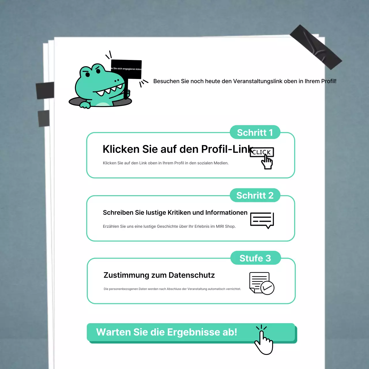 Mint Gag Comics Veranstaltung