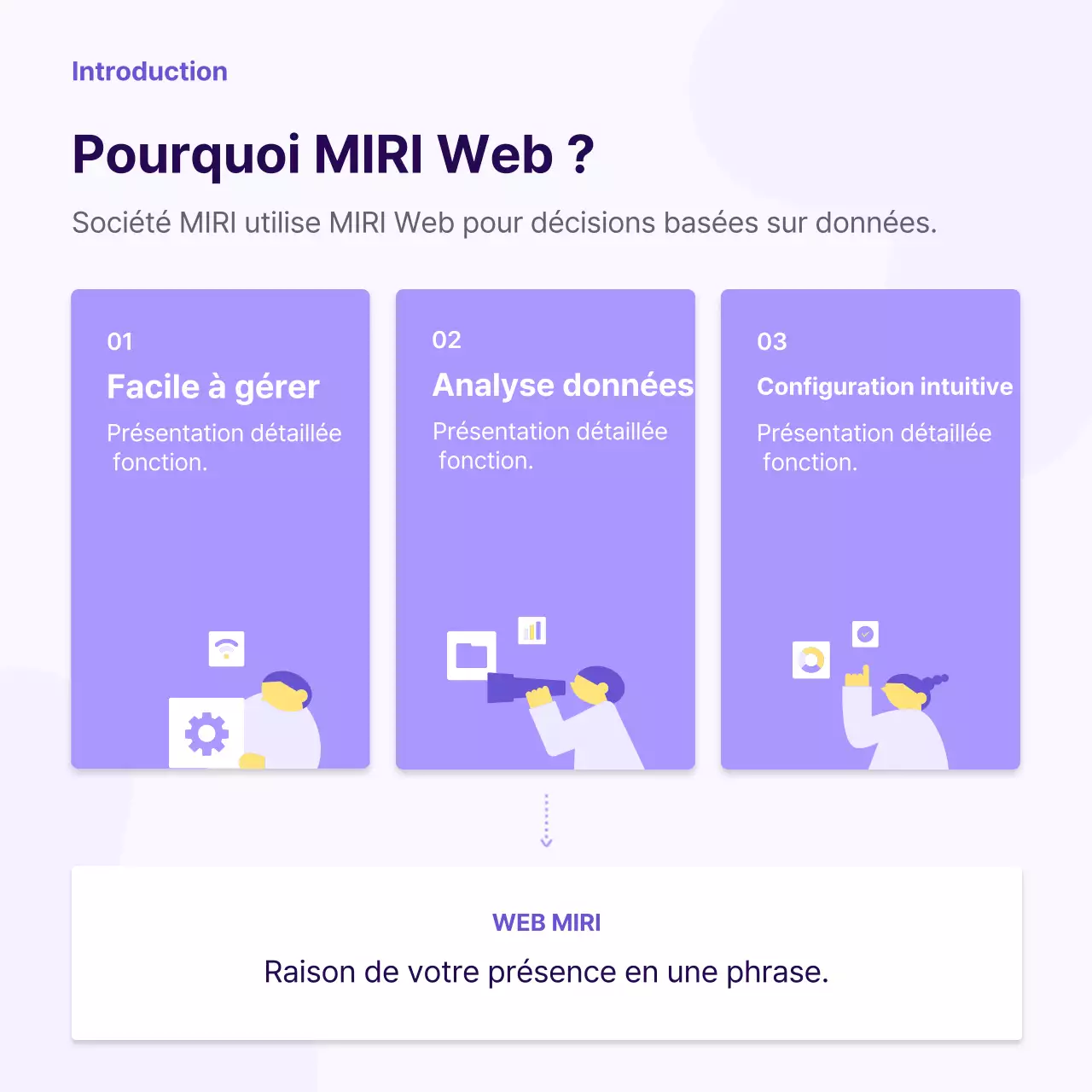 Une simple lettre de partenariat jaune et violette