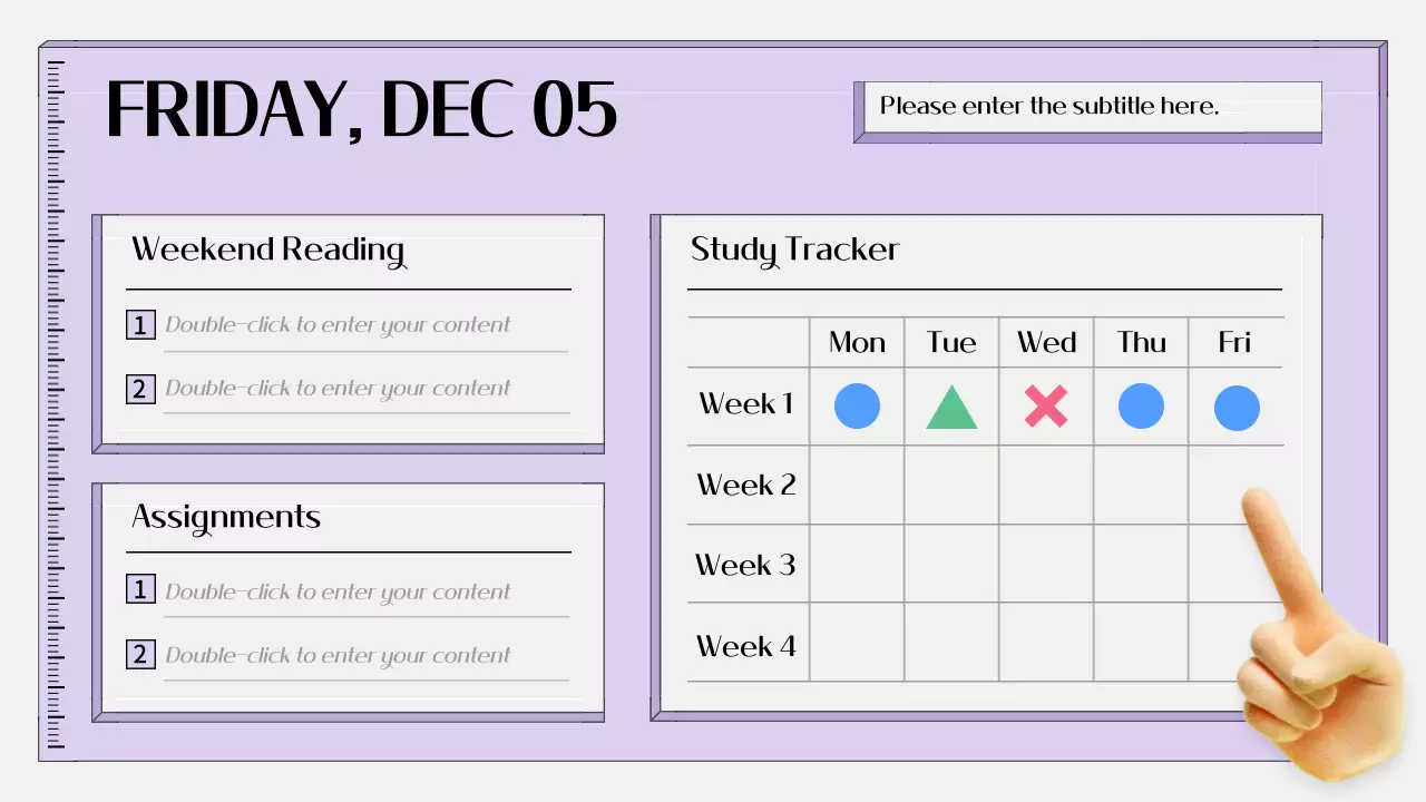 Presentasi Agenda Kelas Minimal Ungu