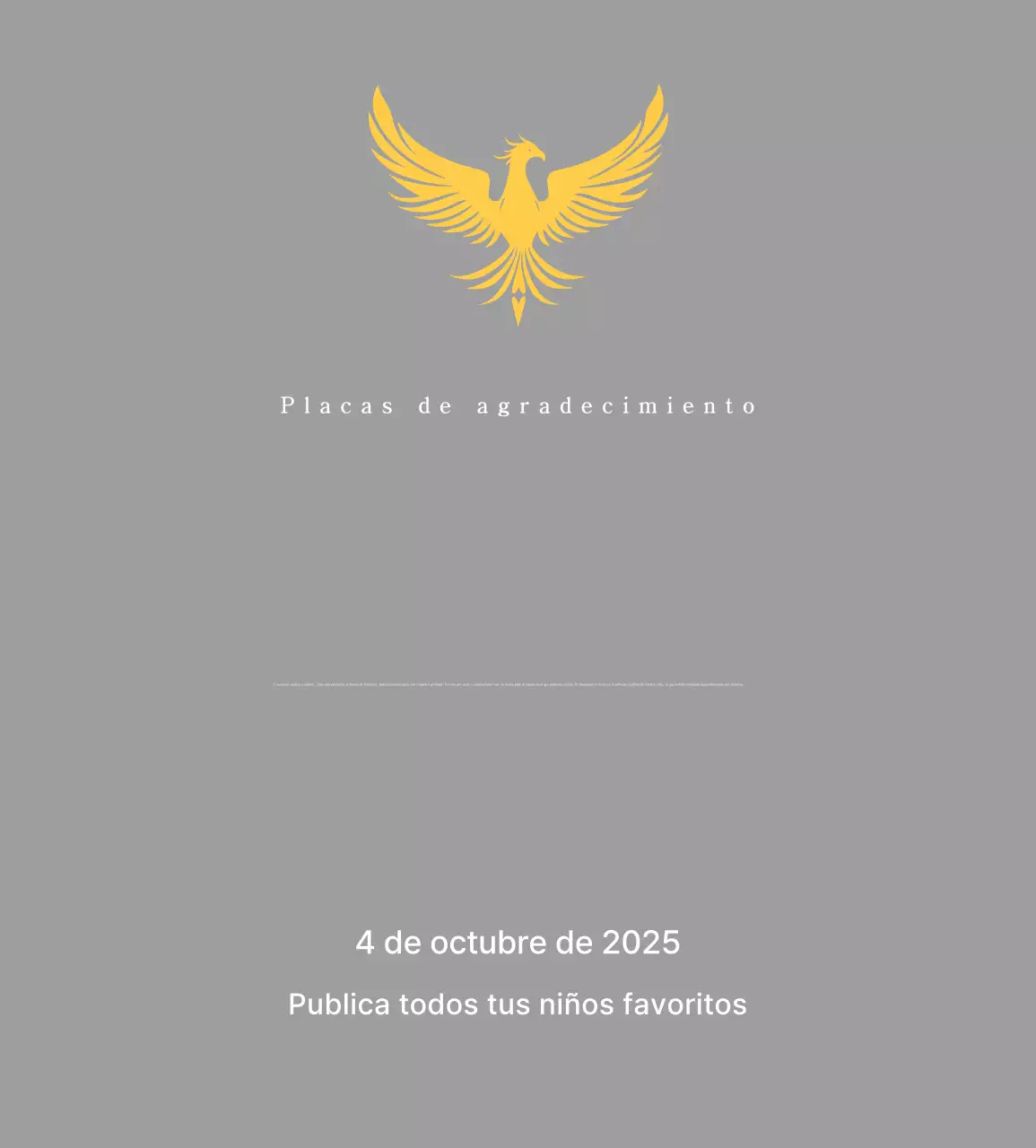 Trofeo clásico de torneo de golf con vistosa decoración de ave fénix