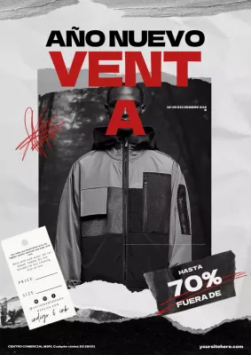 anuncio de venta moderno rojo