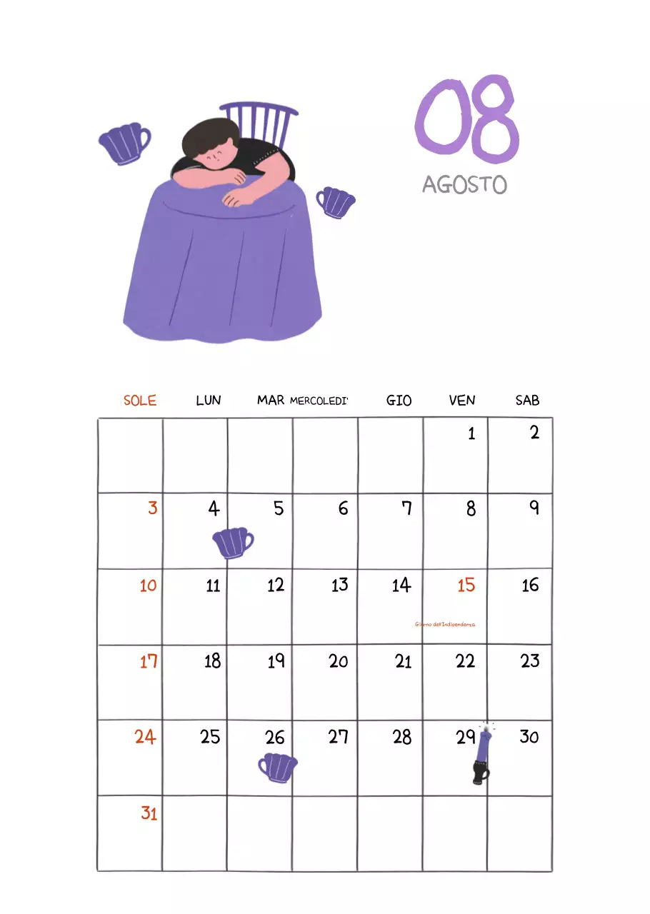 Un concetto di illustrazione colorata e simpatica per tutti i giorni