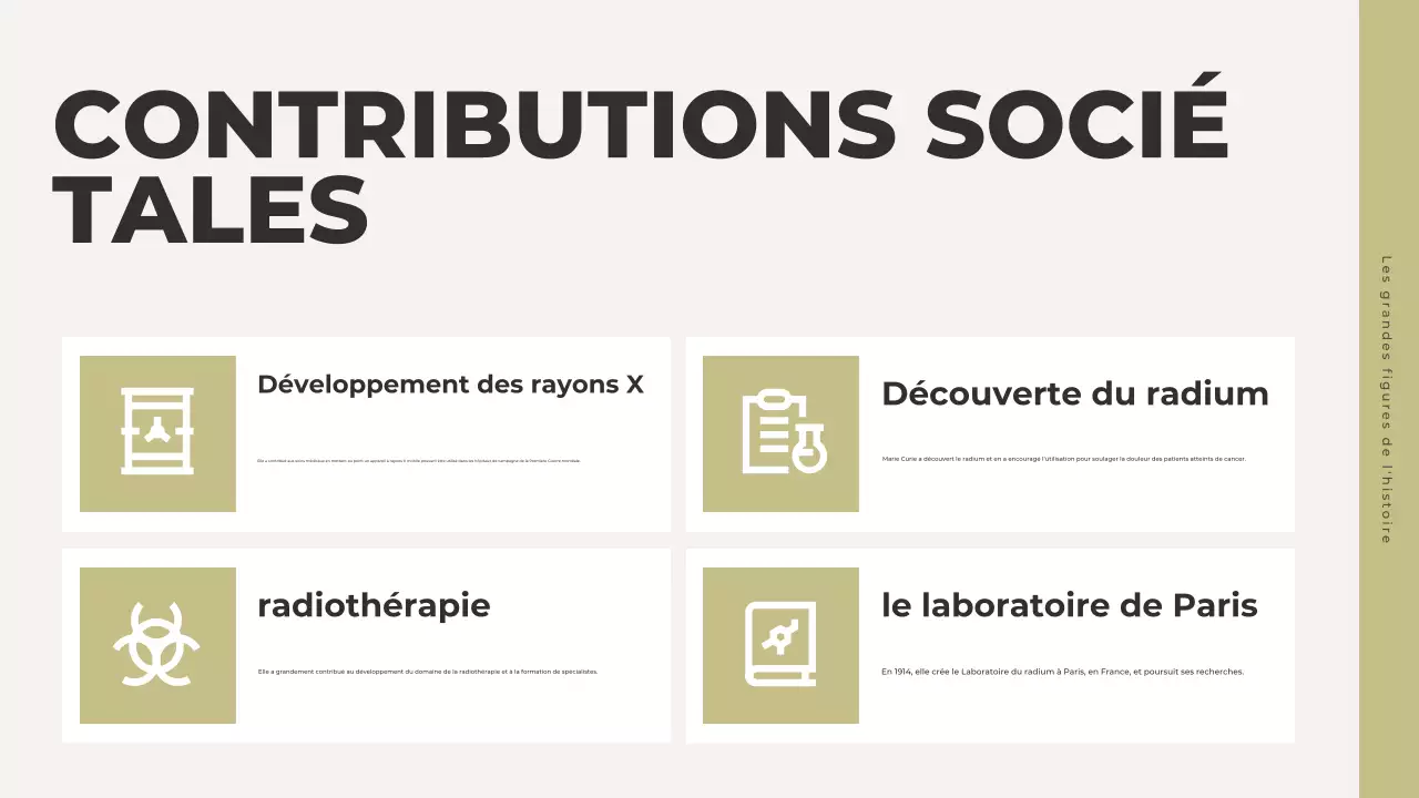 présentation de l'histoire classique grise