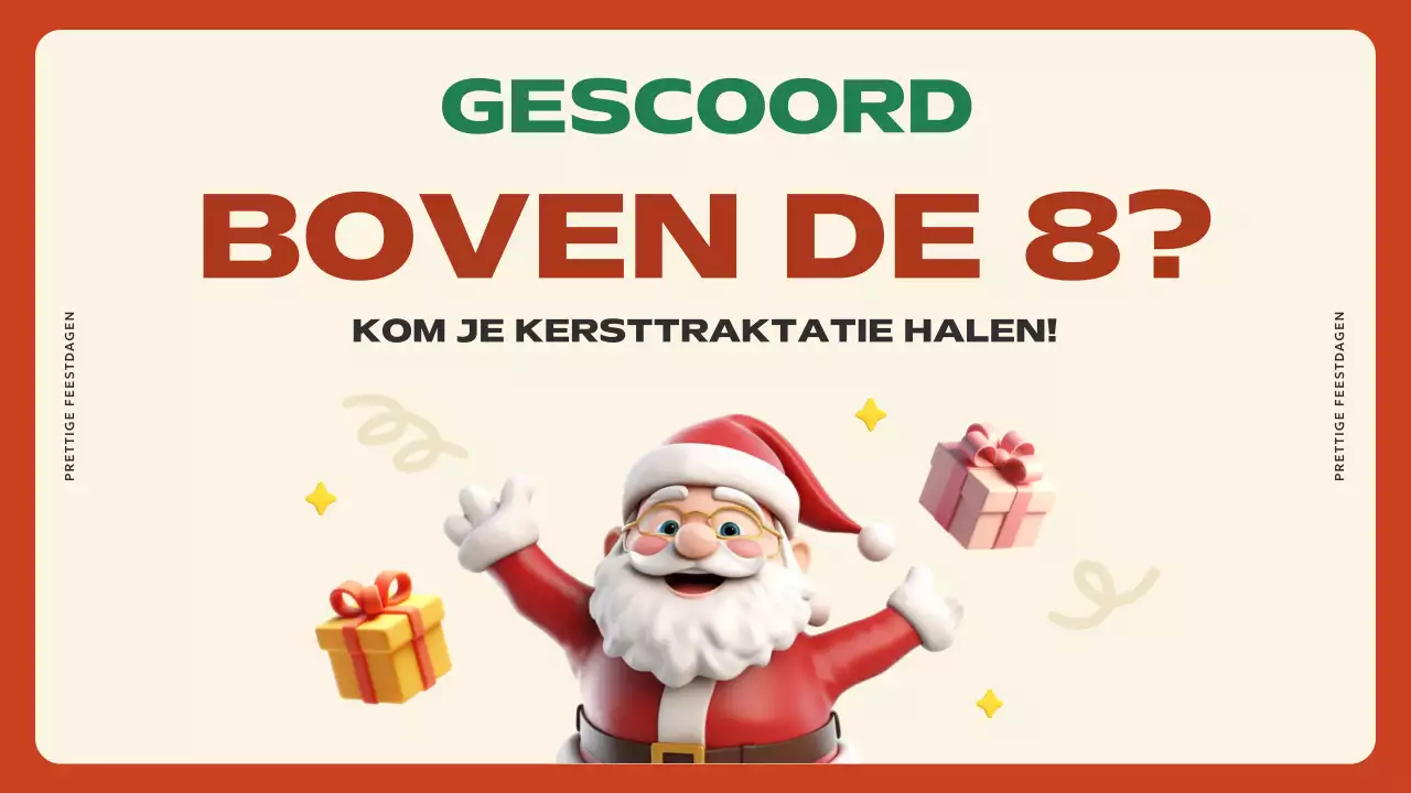 rode feestelijke vakantiepresentatie