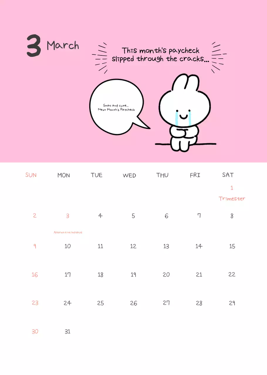 Kalender Peras Pekerja Kantor Sederhana Warna Kuning