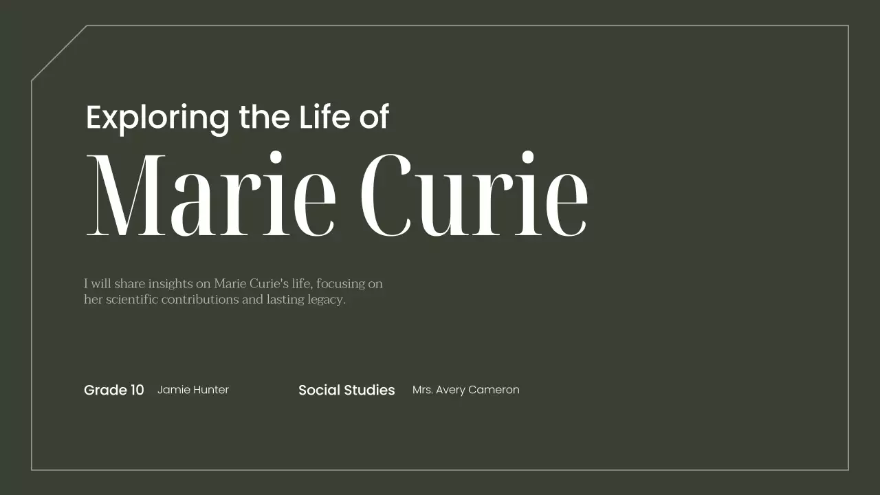 그린 클래식 전기 프레젠테이션