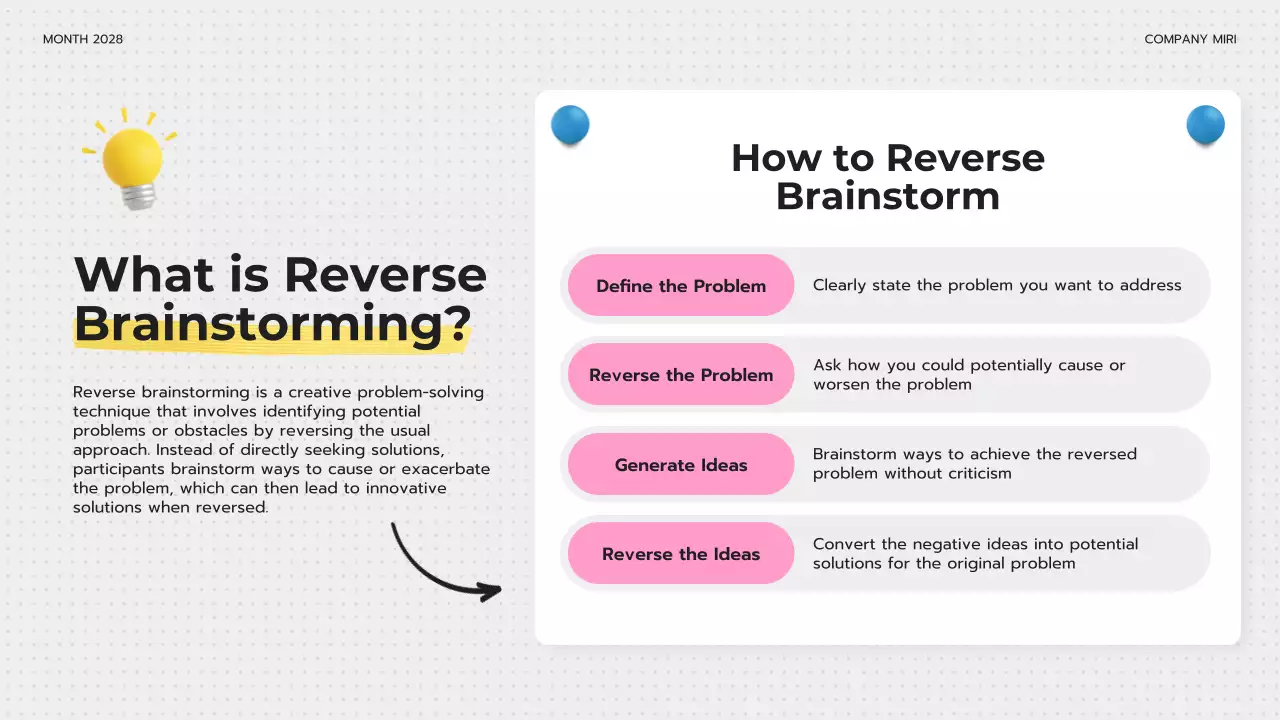 Yellow Modern Digital Brainstorming Guide Presentation