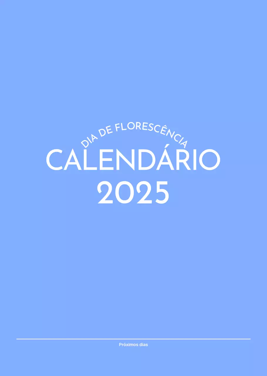 Calendário de acompanhamento de objectivos fotográficos com um toque de azul