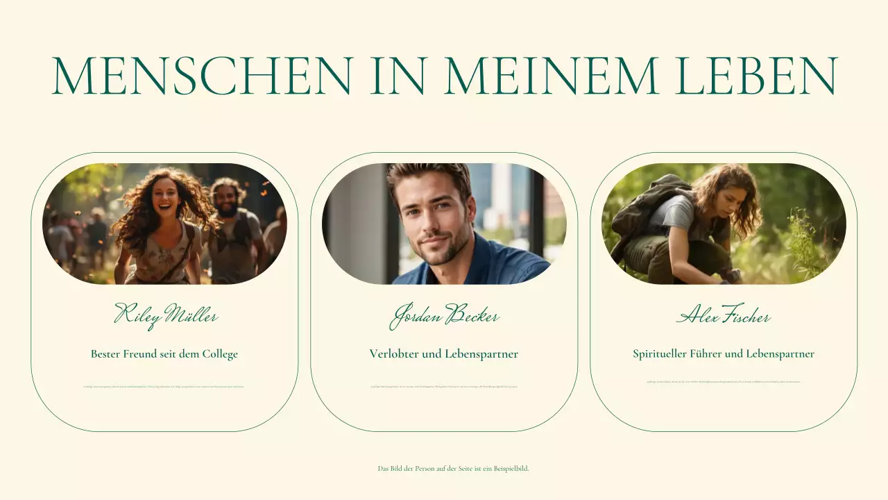 beige elegantes Lifestyle-Portfolio