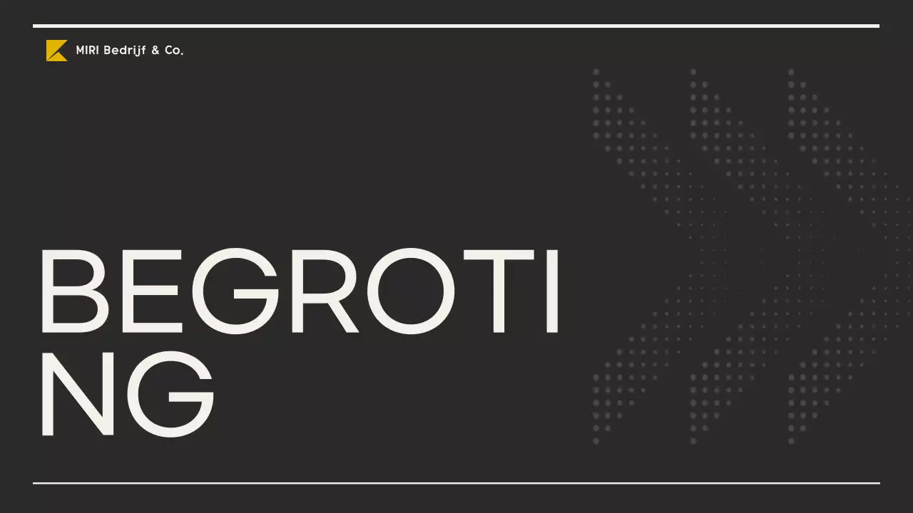 geel modern ondernemingsplan