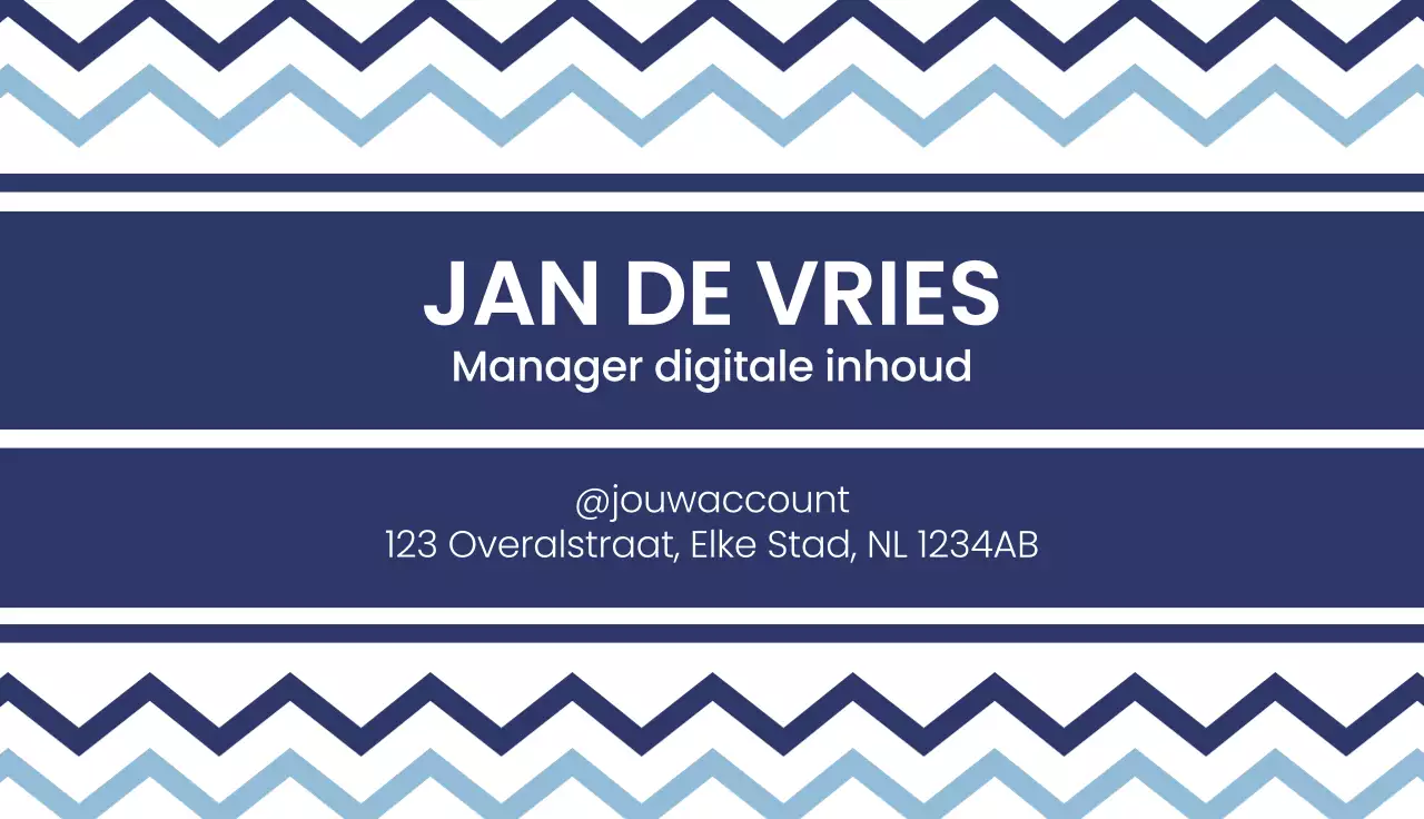 marine modern visitekaartje