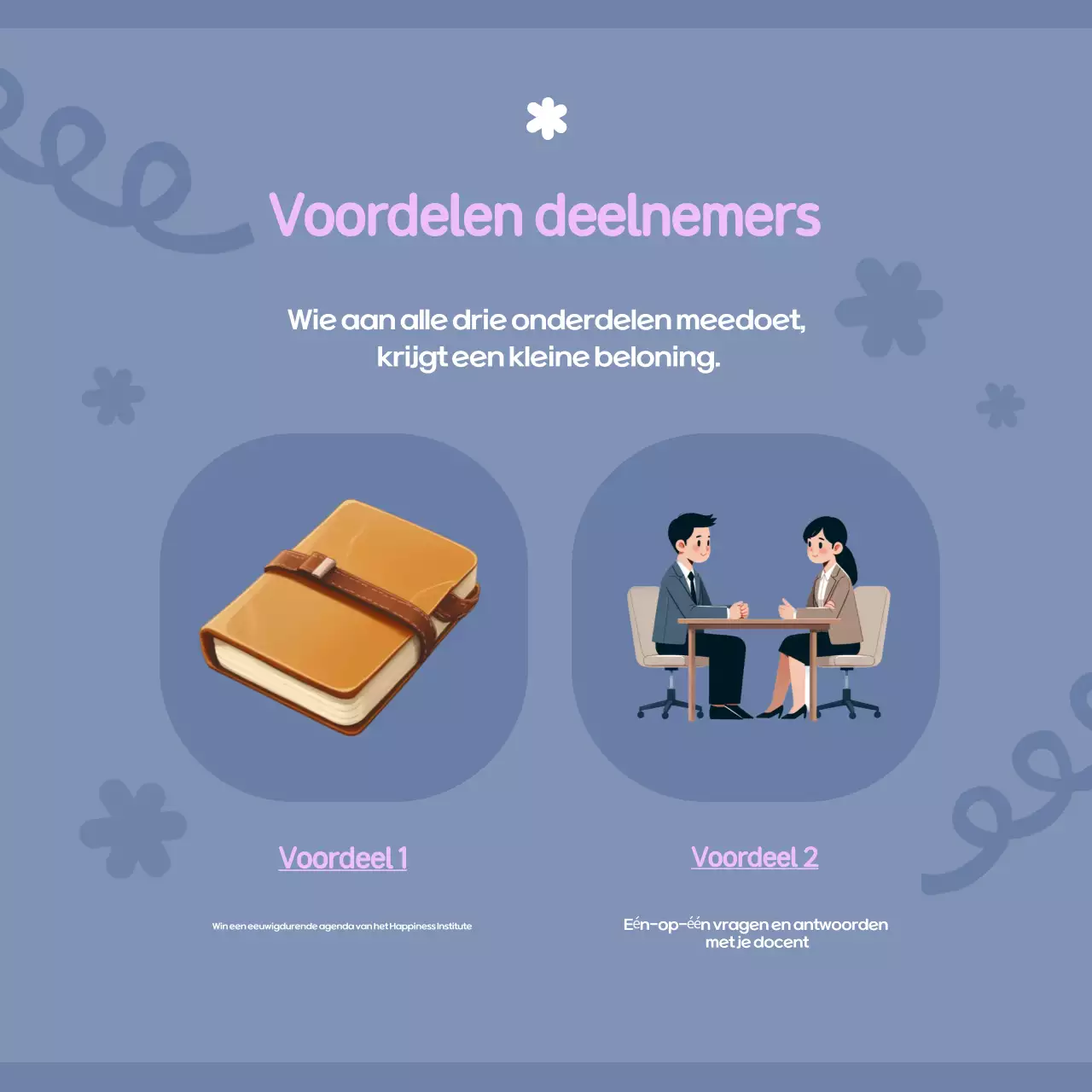 Lichtblauwe moderne aankondigingen voor lezingen