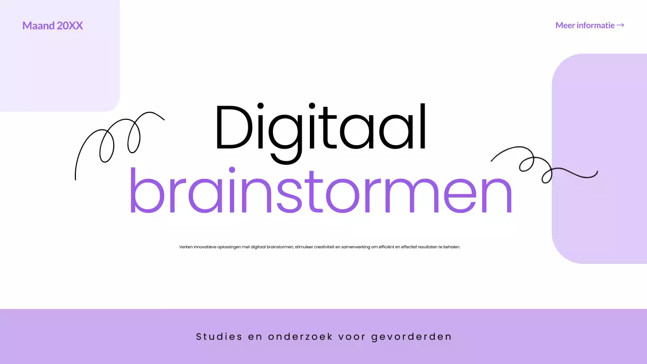Paarse basisgids voor digitaal brainstormen