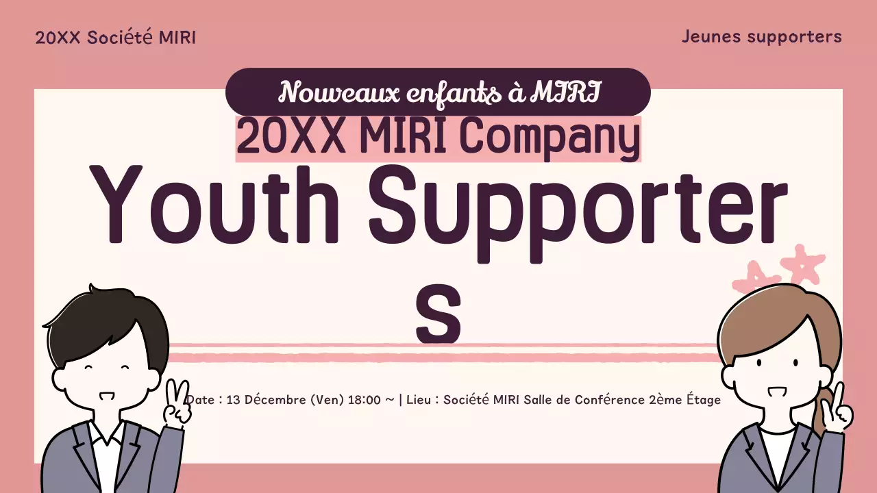 Recrutement de jeunes en rose