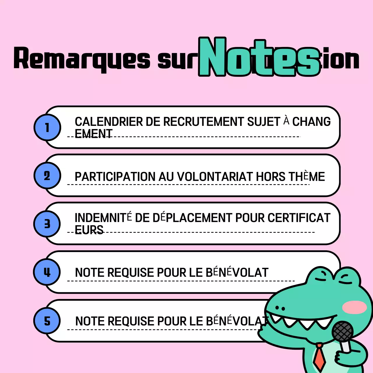 Possibilités de bénévolat pour les vacances roses