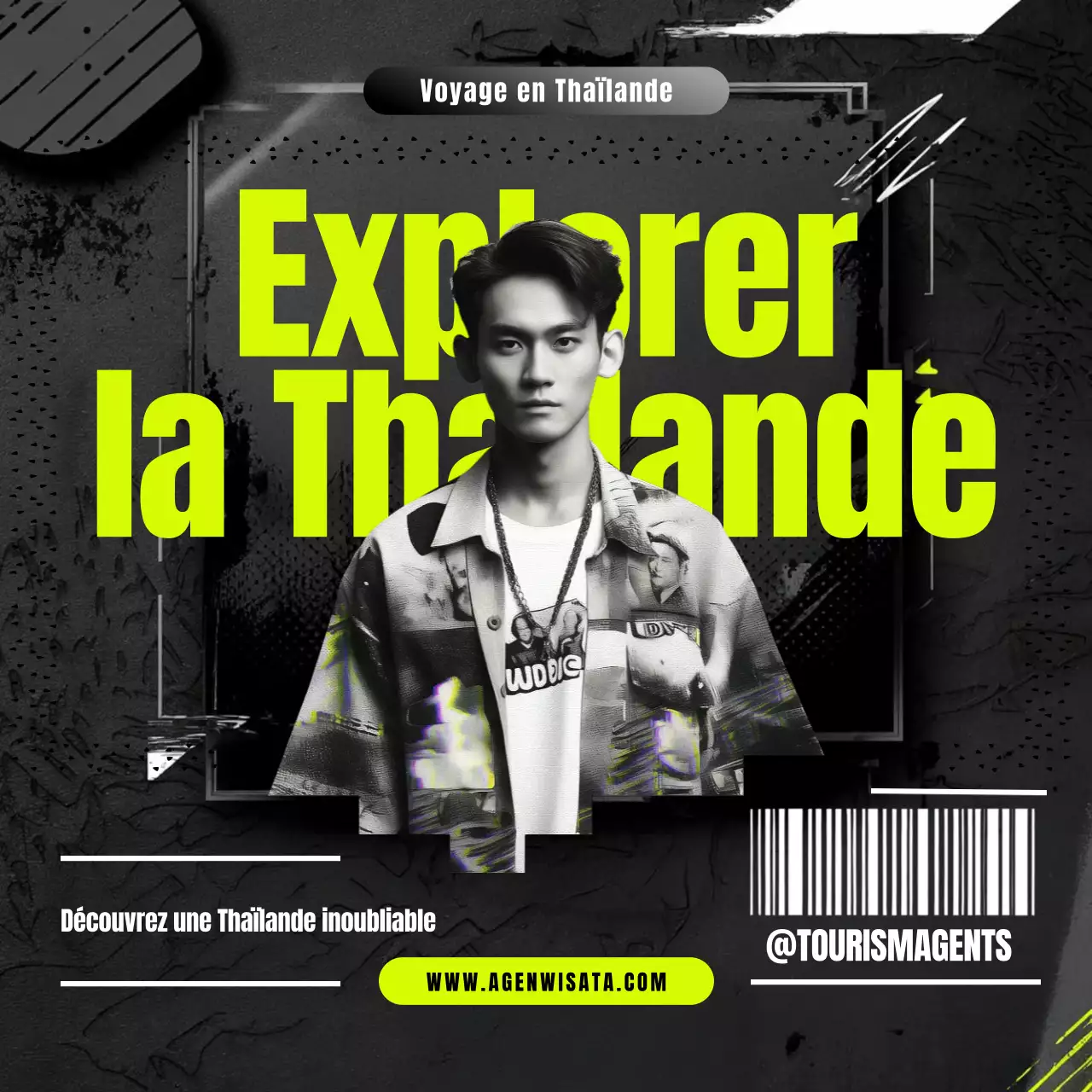 publicité pour les voyages urbains en néon