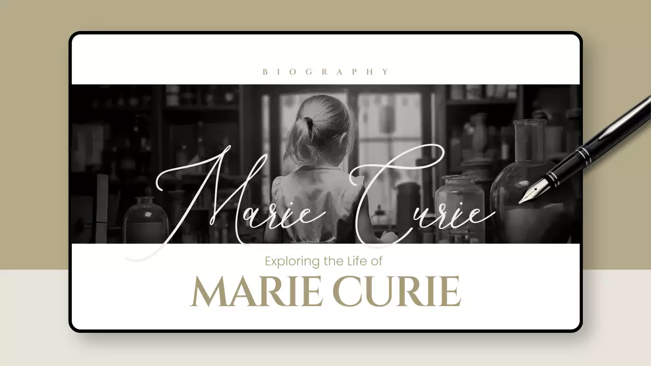 Beige Classic Biography Presentation