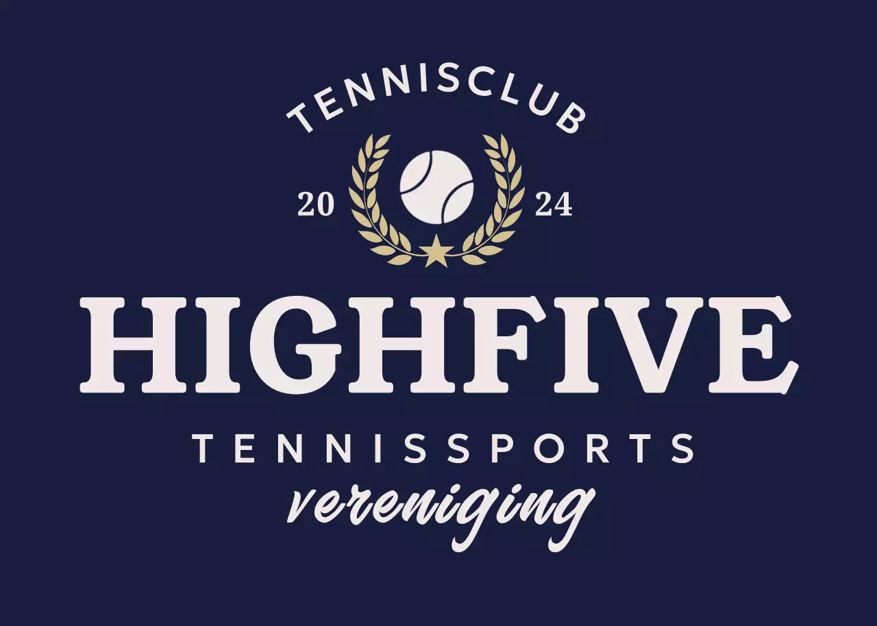 Marineblauw eenvoudig sportlogo