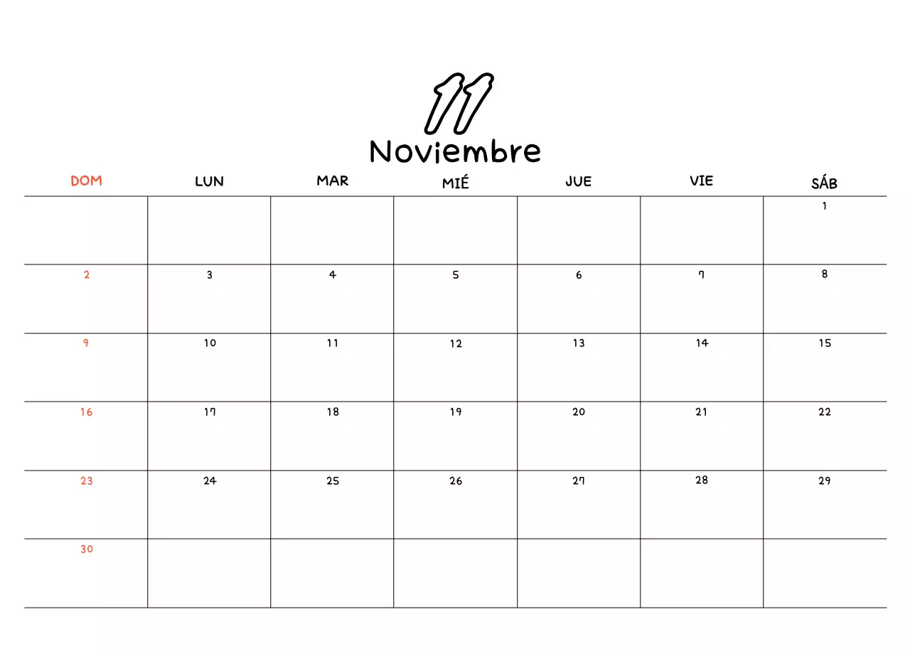 Bonito calendario con fotos de Año Nuevo