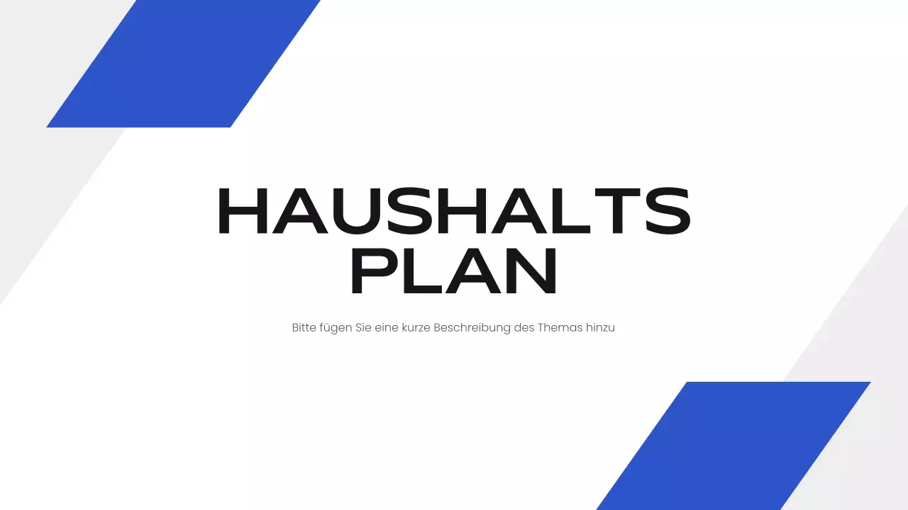 blaue moderne Business-Präsentation