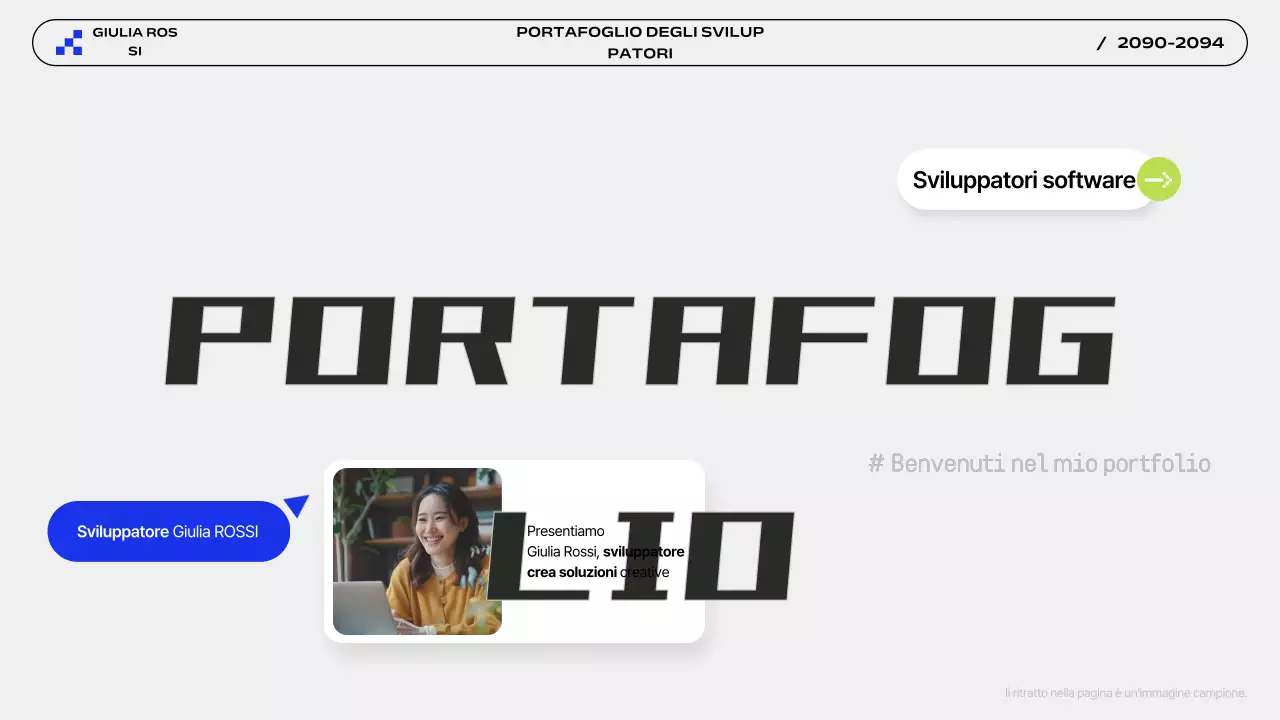 Presentazione del Portafoglio Moderno Grigio