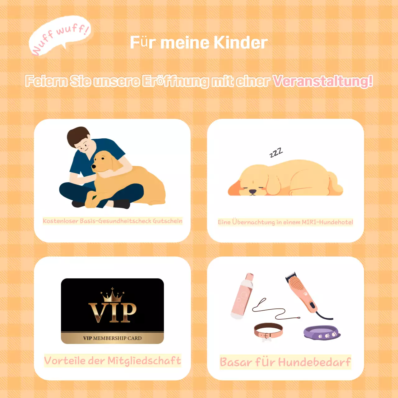 Gelbe süße Welpensprüche