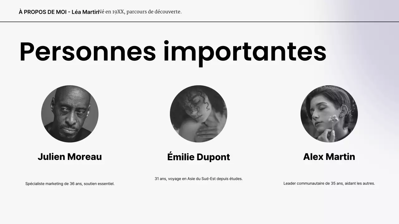 portefeuille de présentation moderne gris blanc