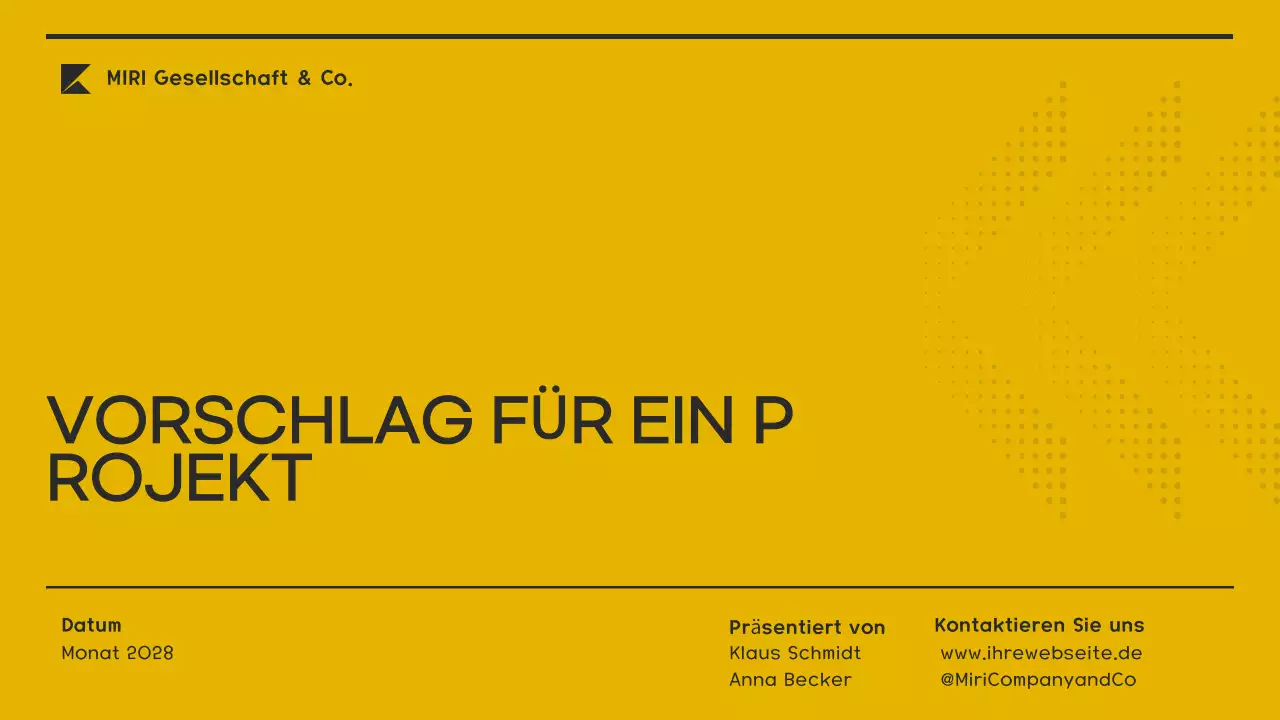 yellow modern business plan