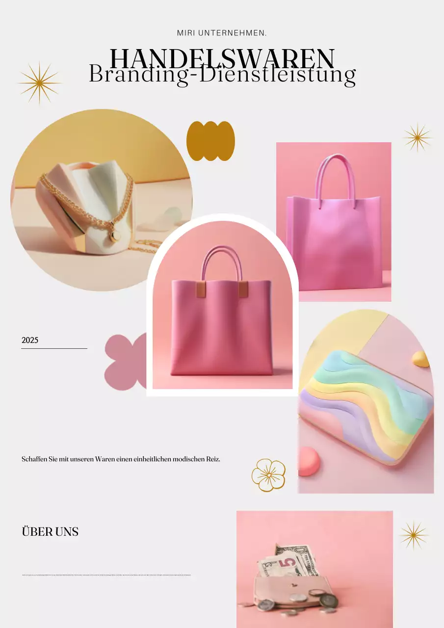 Rosa Moderne Mode Werbung