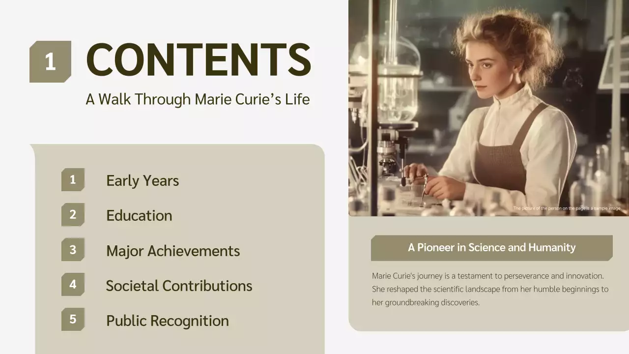 Beige Classic Biography Presentation