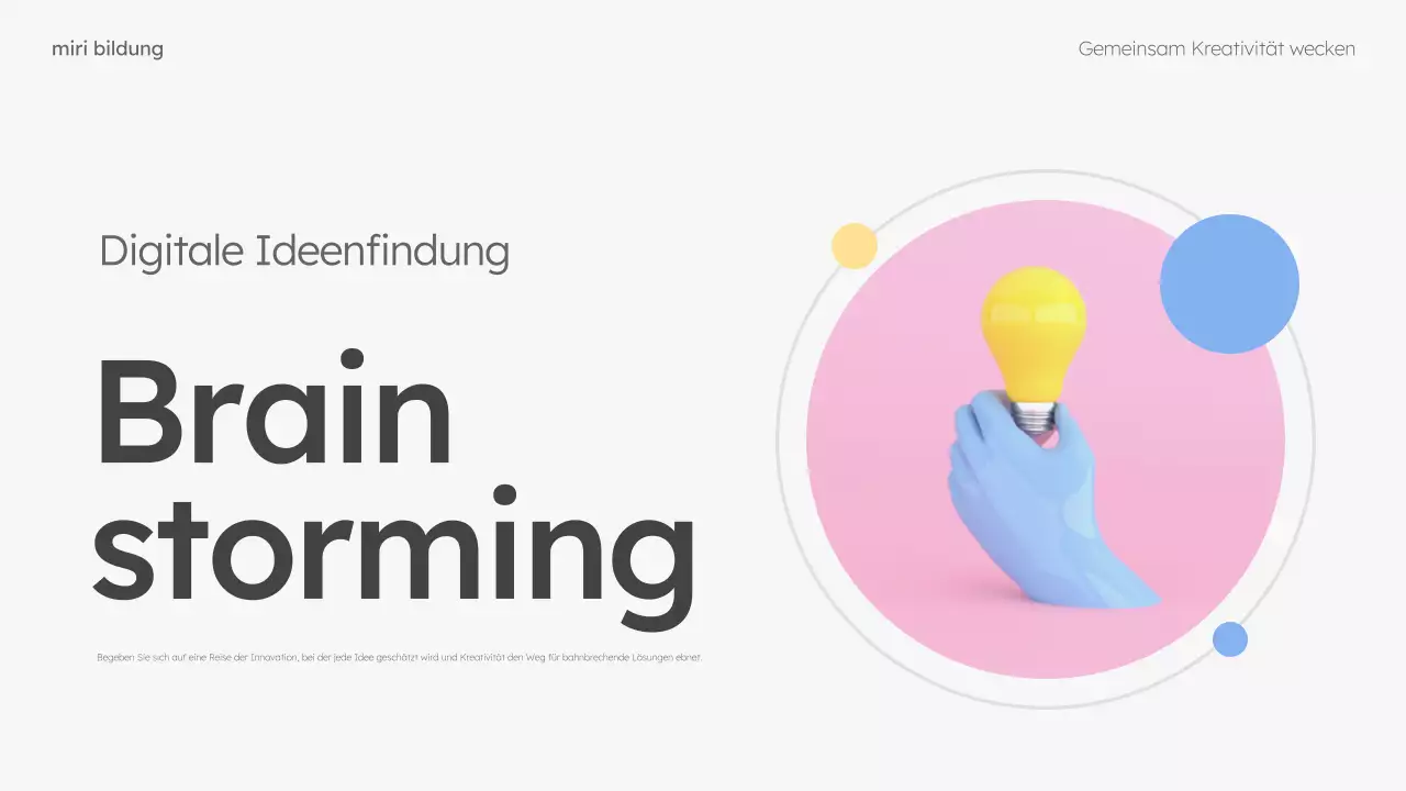 mint und rosa modern brainstorming guide layout