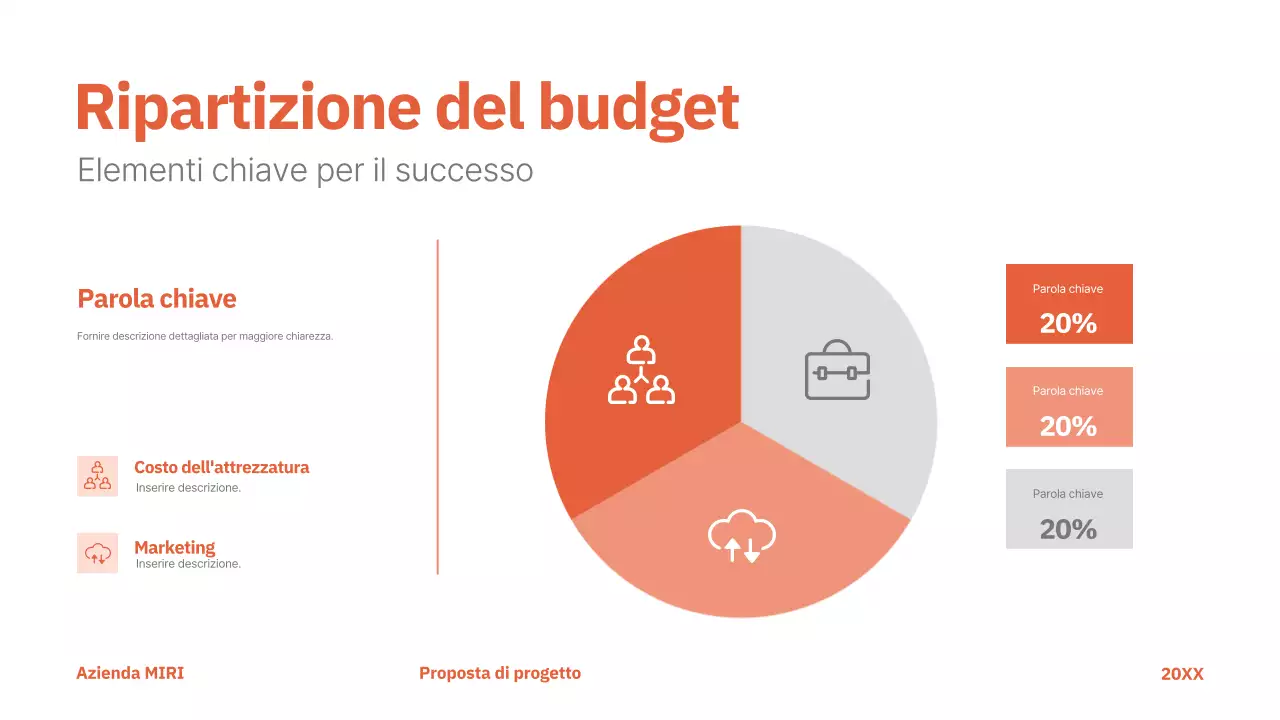 rosso proposta di progetto moderno business