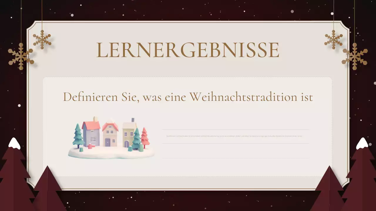 grüne traditionelle Feiertagspräsentation