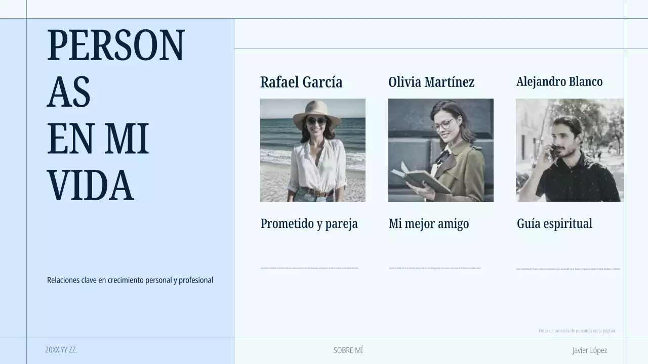 portafolio azul de autopresentación moderna