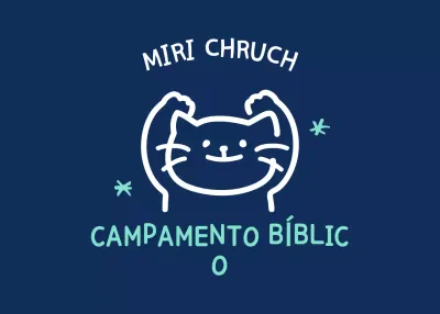 Azul marino lindo doodle ilustración campamento