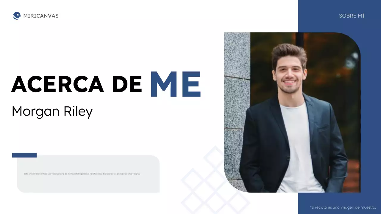 blue modern about me business