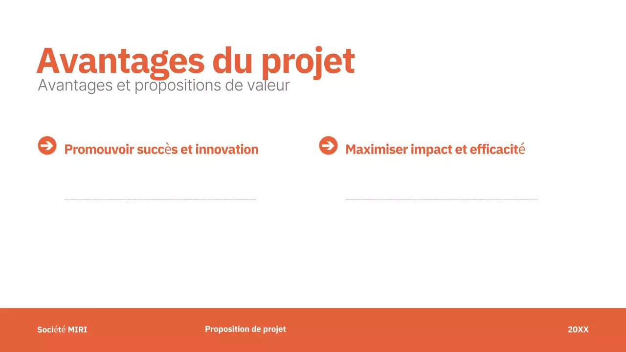 rouge moderne proposition de projet entreprise