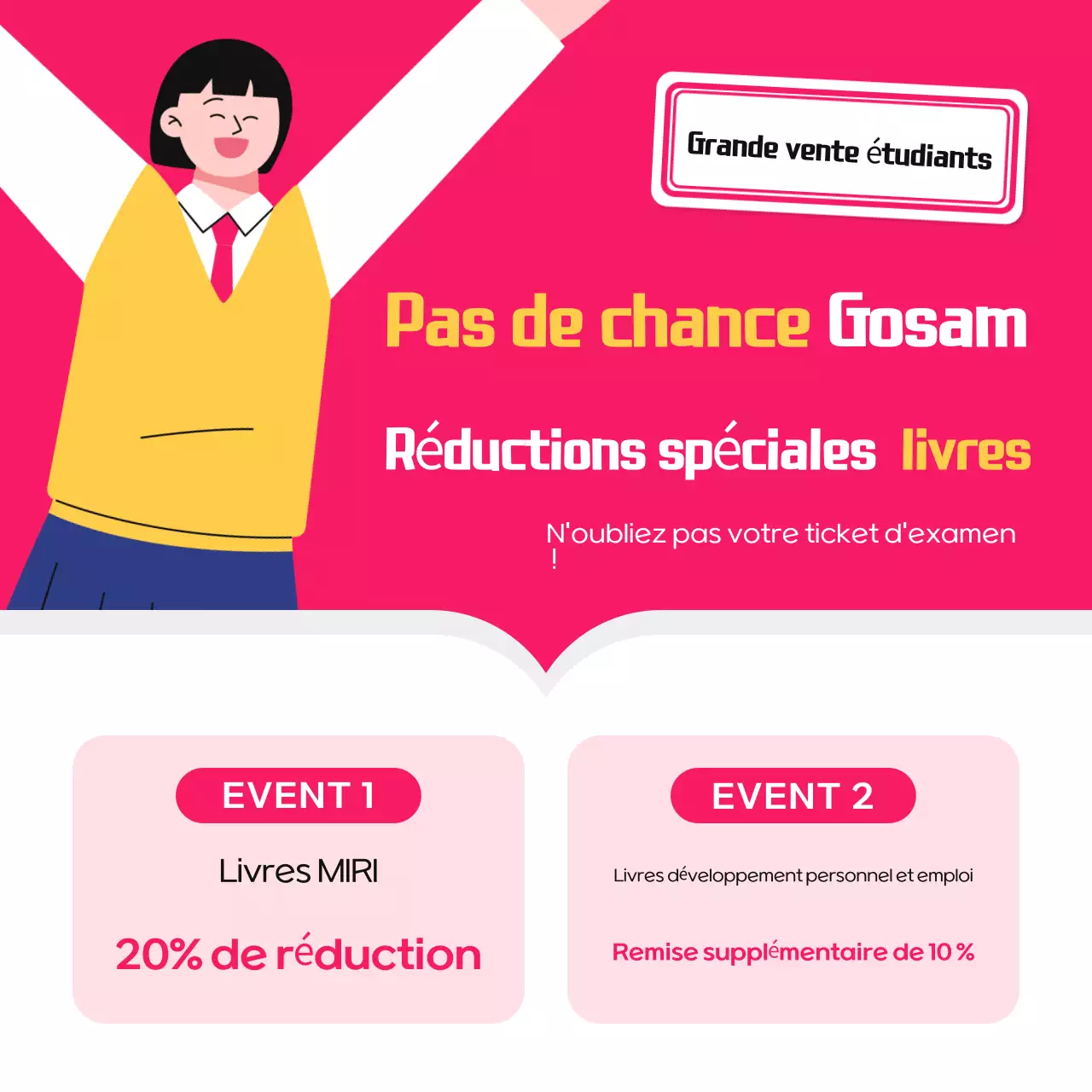 Résumé Annonce d'événements pour les étudiants