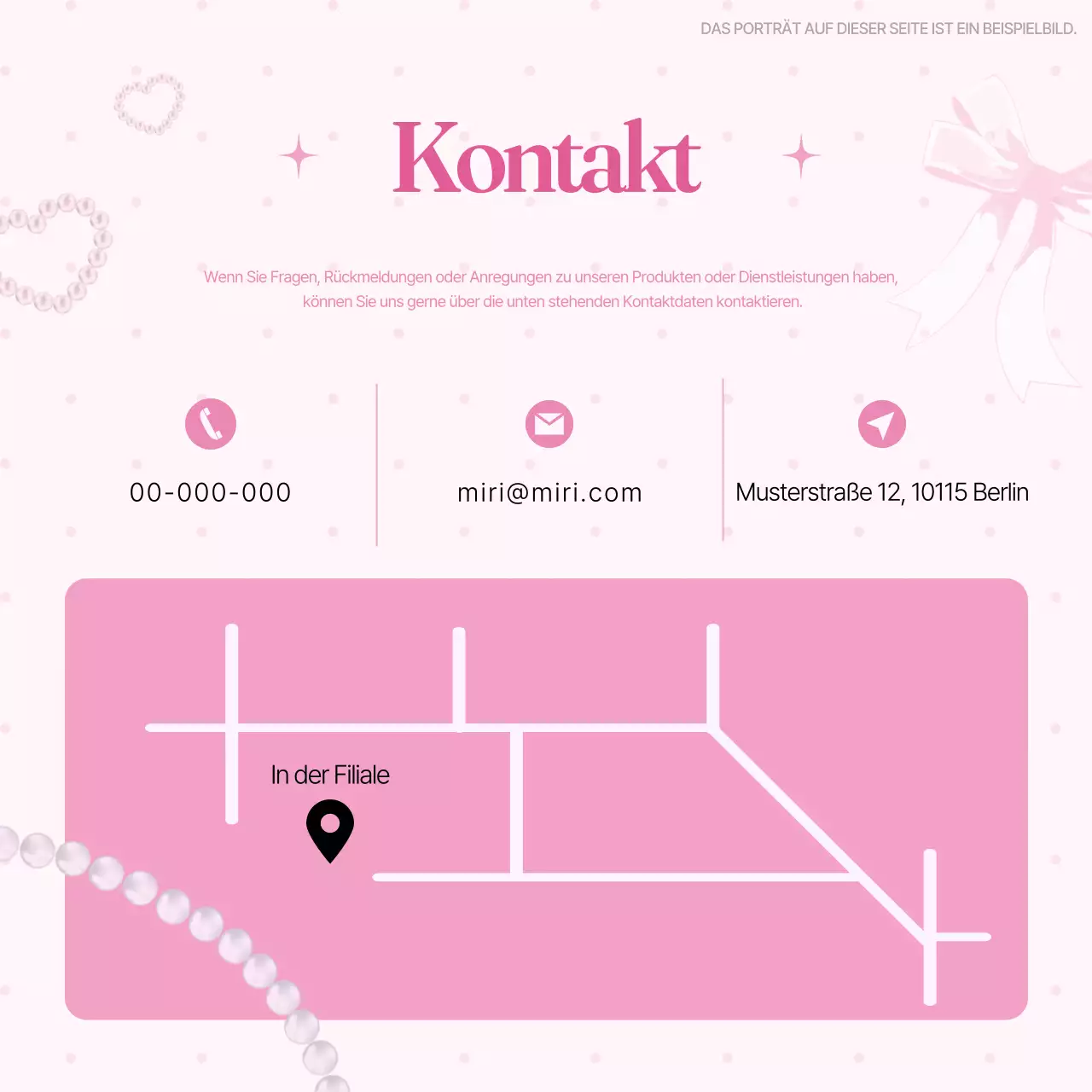 Eine rosa und bezaubernde Markenwerbung