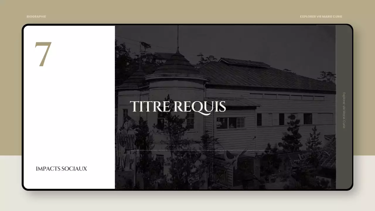 présentation d'une biographie classique noire