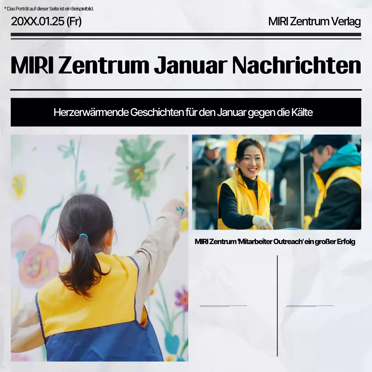 Weiß Einfacher Leitfaden für Freiwillige