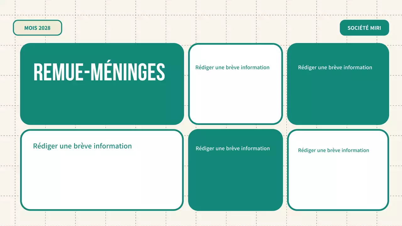 guide de brainstorming vert et moderne
