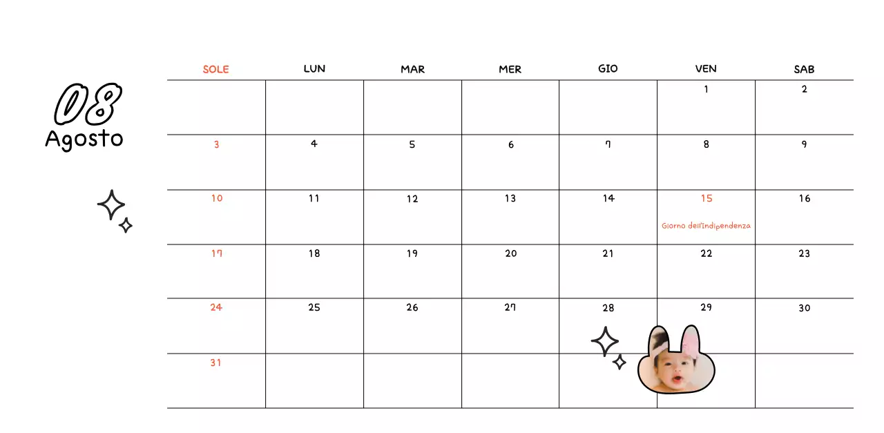 Festeggiare il nuovo anno in bianco