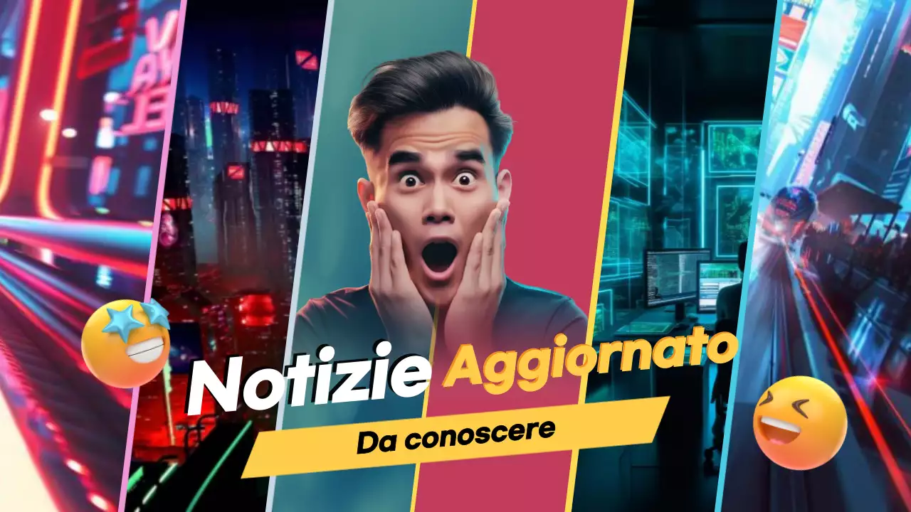 annuncio di notizie moderne al neon