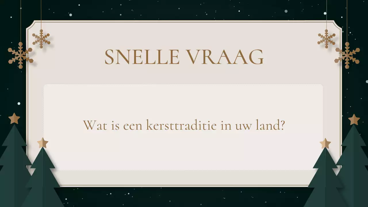 groene traditionele vakantiepresentatie