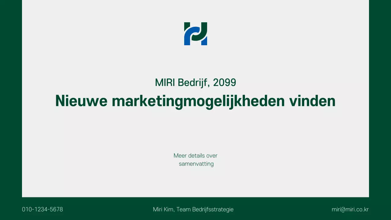 Een schoon, groen en grijs bedrijfsplan voor het komende jaar