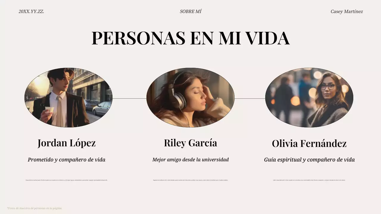 tono beige de autointroducción moderna