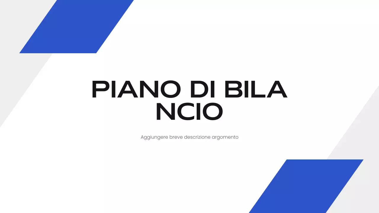 presentazione aziendale moderna blu